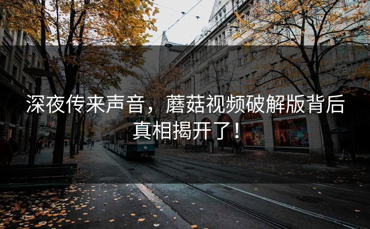 深夜传来声音，蘑菇视频破解版背后真相揭开了！